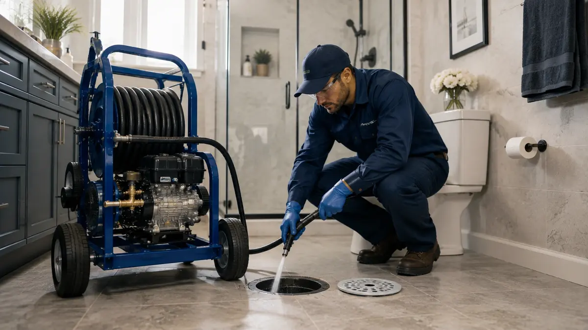 Bathroom Drain Hydro Jetting in Santa Monica