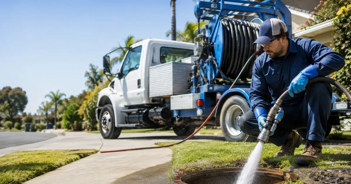 Hydro jet sewer cleaning Santa Monica