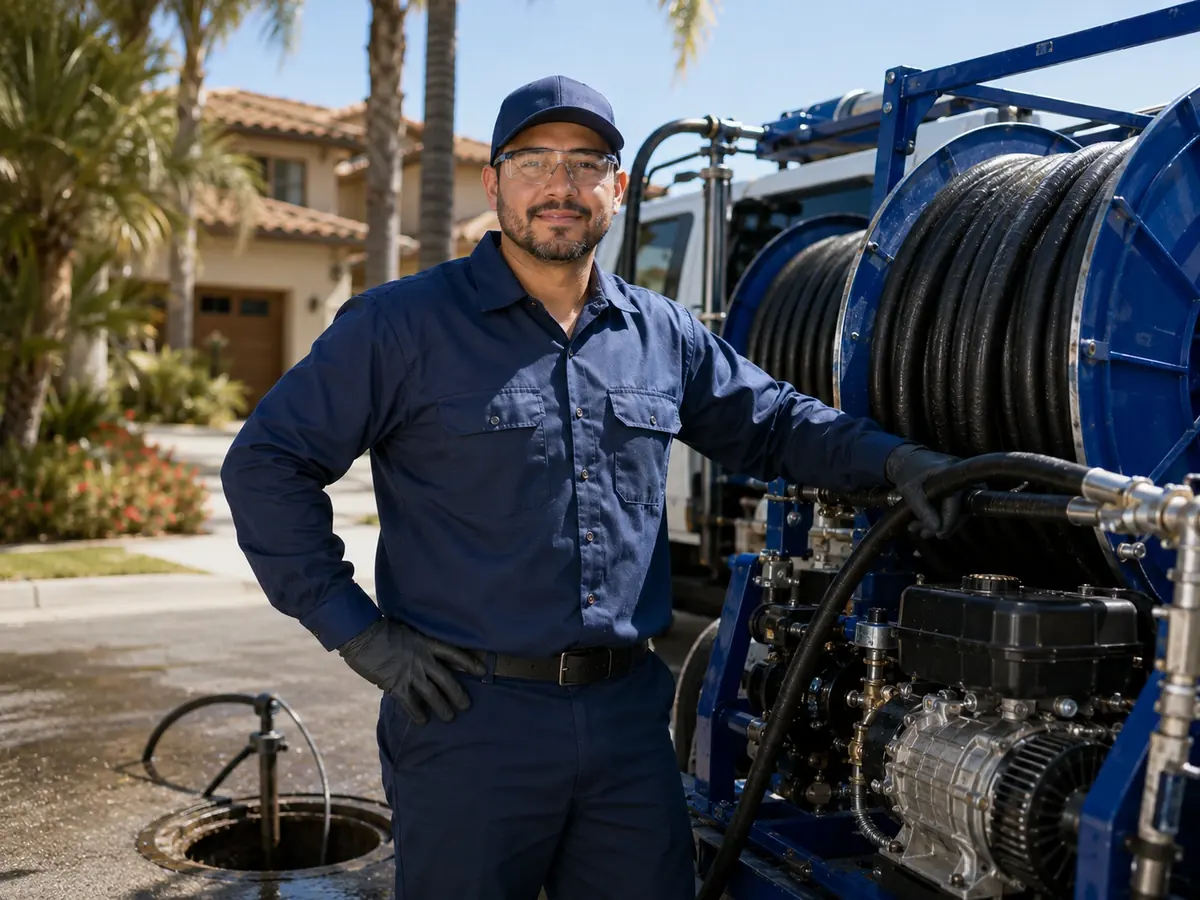 Hydro jet sewer cleaning in Santa Monica