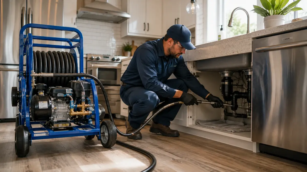 Kitchen Drain Hydro Jetting in Santa Monica