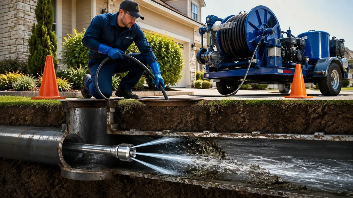 Main Sewer Line Hydro Jet Cleaning in Santa Monica