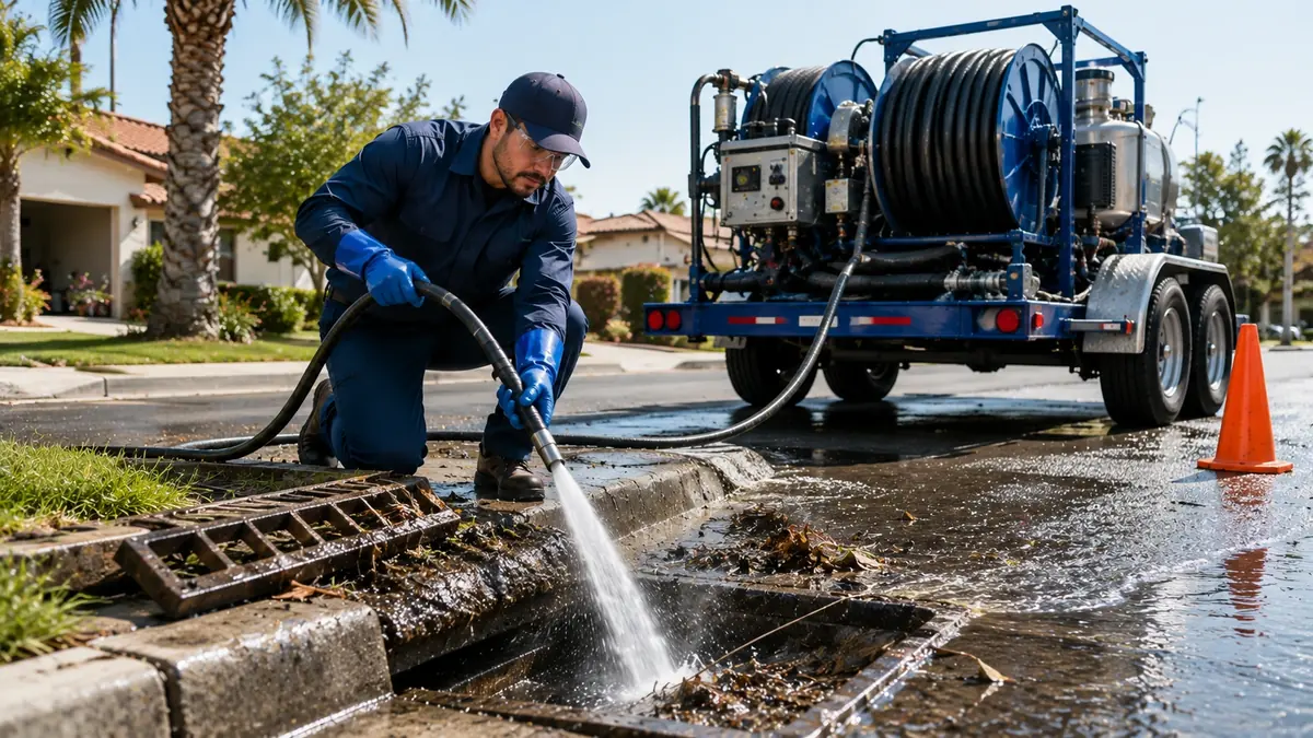 Storm Drain Hydro Jet Cleaning in Santa Monica