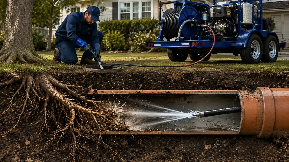 Tree Root Removal with Hydro Jetting in Santa Monica